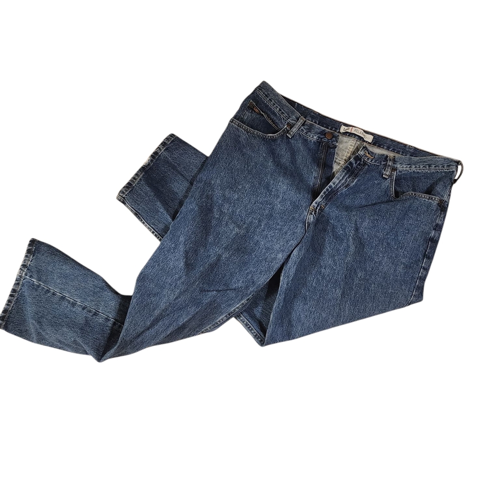 Lee Blue Relaxed Fit Jeans with Classic Indigo Wash
